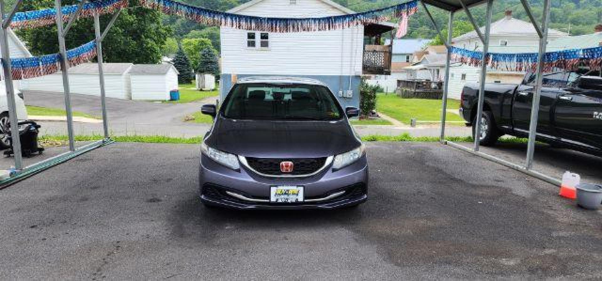 2015 GRAY /Black, cloth Honda Civic LX Sedan CVT (19XFB2F50FE) with an 1.8L L4 engine, CVT transmission, located at 353 S. Mineral St., Keyser, WV, 26726, (304) 788-7887, 39.436451, -78.981674 - Photo#1