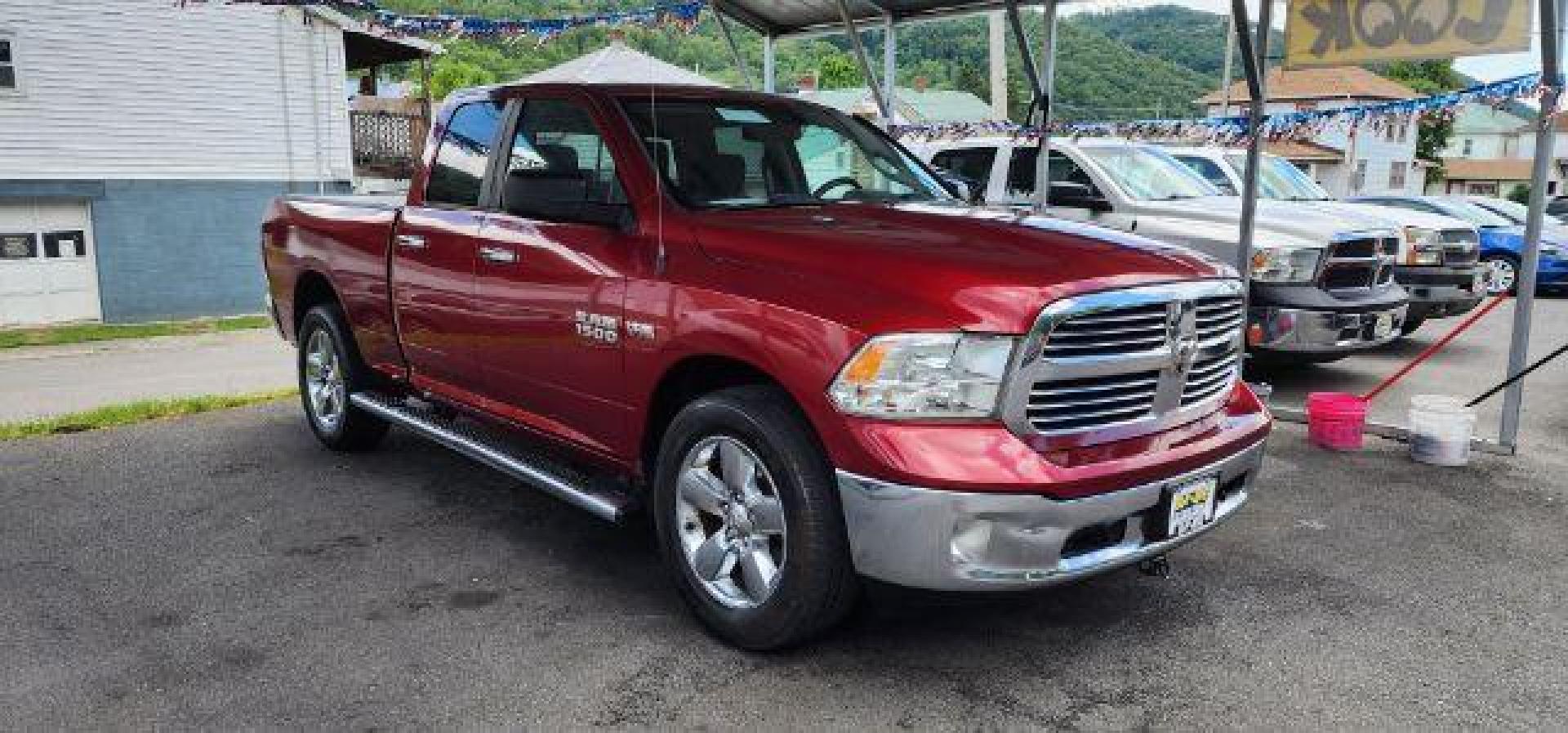 2015 RED /Cloth Ram 1500 SLT (1C6RR7GT9FS) with an HEMI 5.7L V-8 engine, AT transmission, located at 353 S. Mineral St., Keyser, WV, 26726, (304) 788-7887, 39.436451, -78.981674 - Photo#0