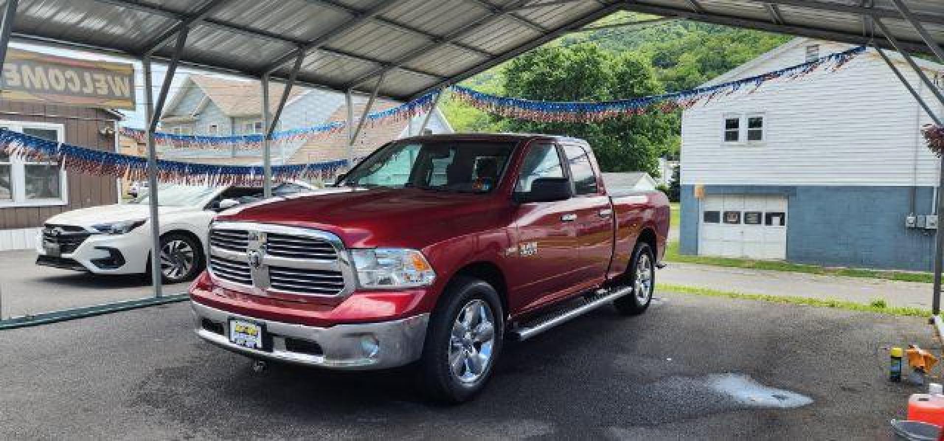 2015 RED /Cloth Ram 1500 SLT (1C6RR7GT9FS) with an HEMI 5.7L V-8 engine, AT transmission, located at 353 S. Mineral St., Keyser, WV, 26726, (304) 788-7887, 39.436451, -78.981674 - Photo#2