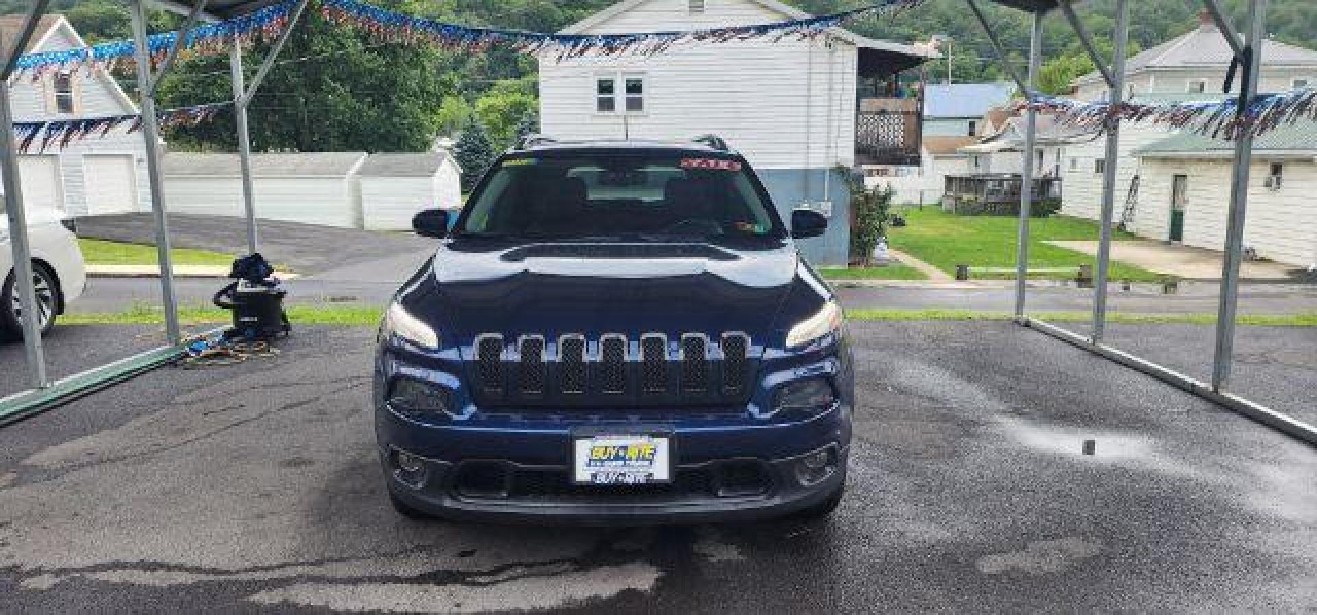2018 BLUE /Black Jeep Cherokee Latitude Plus 4x4 (1C4PJMLX1JD) with an 3.2L V6 engine, AT transmission, located at 353 S. Mineral St., Keyser, WV, 26726, (304) 788-7887, 39.436451, -78.981674 - Photo#1