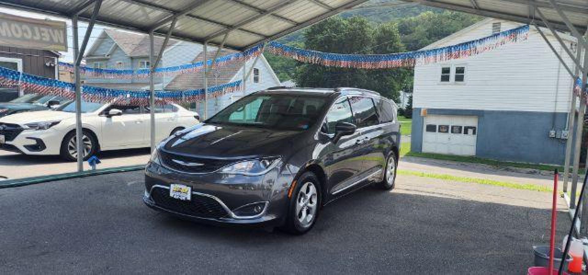 2017 GRAY /Leather Black CHRYSLER PACIFICA TRG (2C4RC1EG1HR) with an 3.6L V6 engine, AT transmission, located at 353 S. Mineral St., Keyser, WV, 26726, (304) 788-7887, 39.436451, -78.981674 - Photo#2