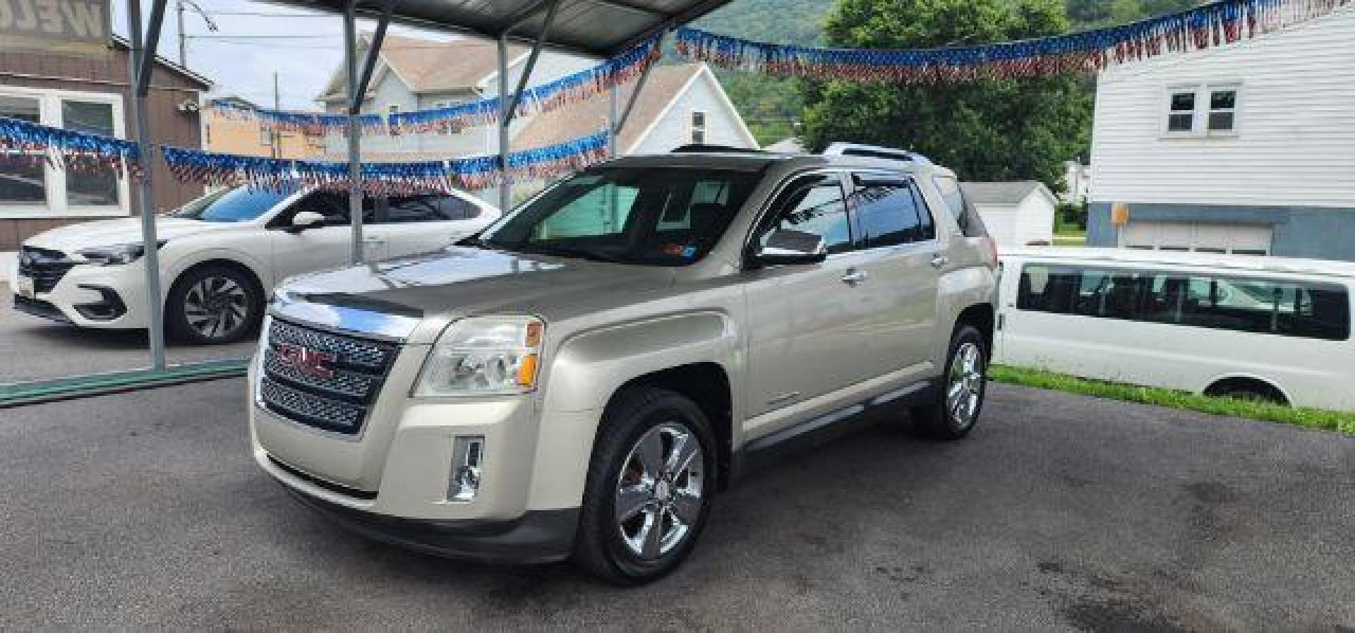 2015 Tan /Jet Black GMC Terrain SLT-2 (2GKFLYE35F6) with an 3.6L V6 engine, AT transmission, located at 353 S. Mineral St., Keyser, WV, 26726, (304) 788-7887, 39.436451, -78.981674 - Photo#2