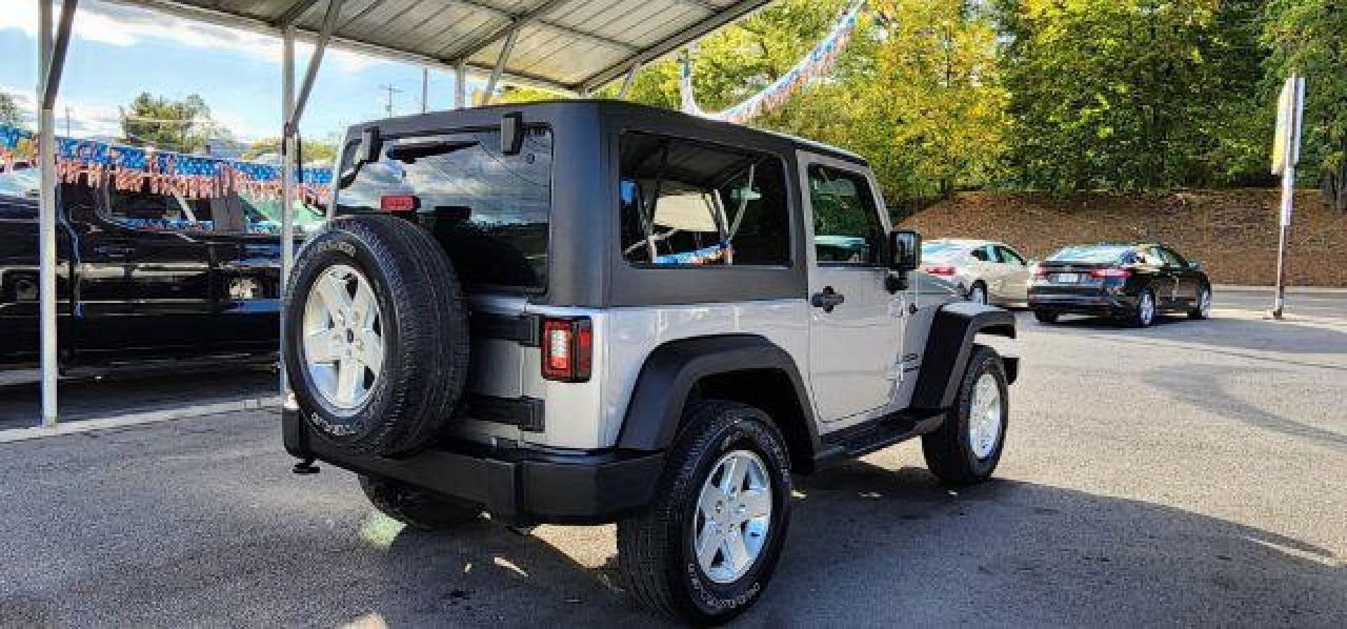 2014 Silver /Black Jeep Wrangler Sport (1C4AJWAGXEL) with an 3.6L V6 engine, AT transmission, located at 353 S. Mineral St., Keyser, WV, 26726, (304) 788-7887, 39.436451, -78.981674 - Photo#11