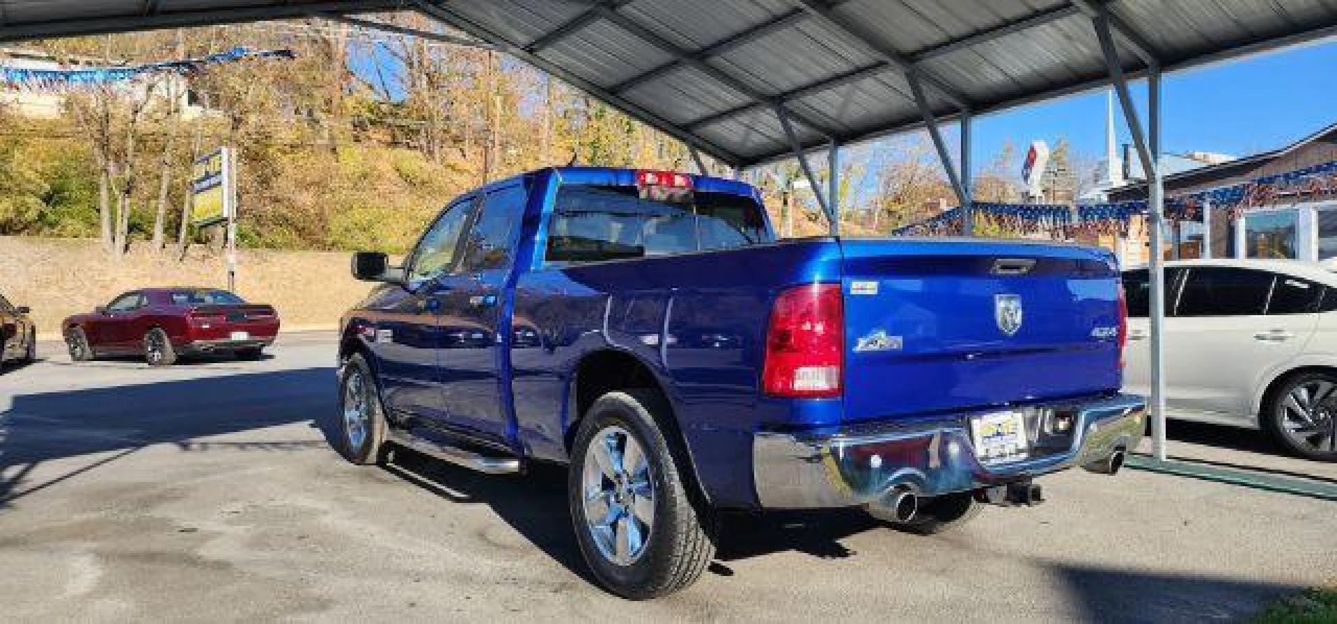 2017 BLUE /Diesel Gray/Black Ram 1500 Big Horn Quad Cab 4x4 6'4 Box (1C6RR7GT2HS) with an 5.7 V8 HEMI engine, AT transmission, located at 353 S. Mineral St., Keyser, WV, 26726, (304) 788-7887, 39.436451, -78.981674 - Photo#8