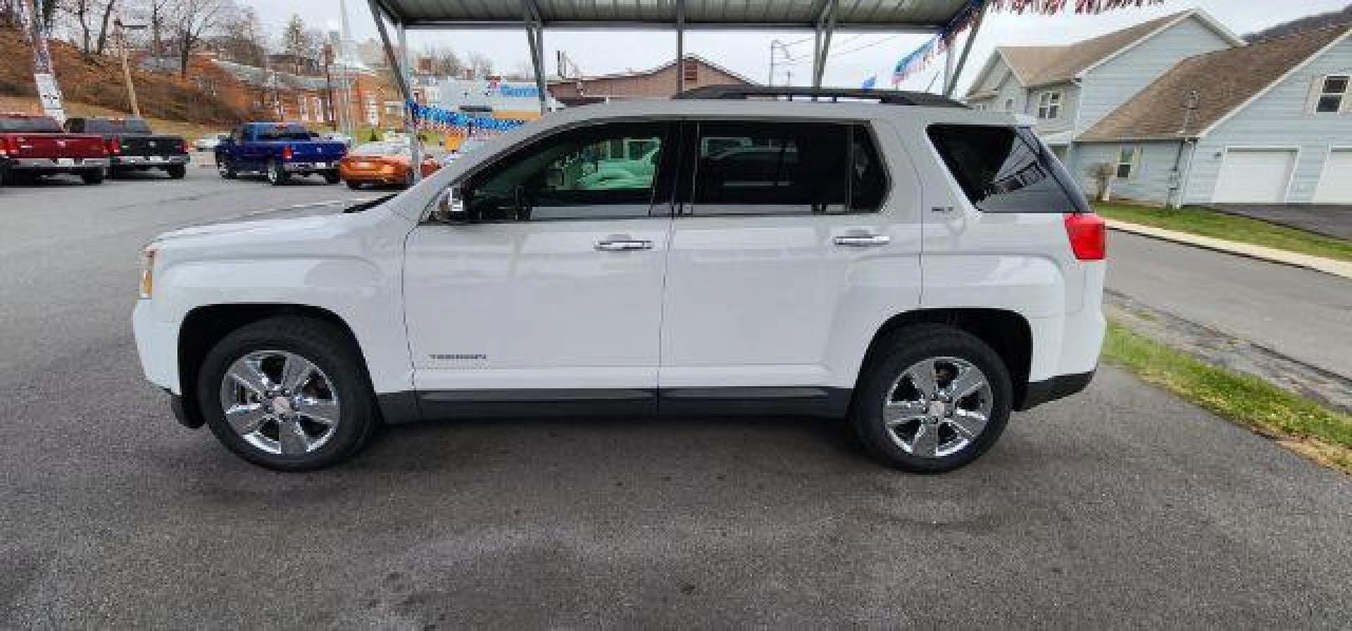 2015 WHITE /Light Titanium GMC Terrain SLT-2 (2GKFLYE30F6) with an 3.6L V6 engine, AT transmission, located at 353 S. Mineral St., Keyser, WV, 26726, (304) 788-7887, 39.436451, -78.981674 - Photo#3