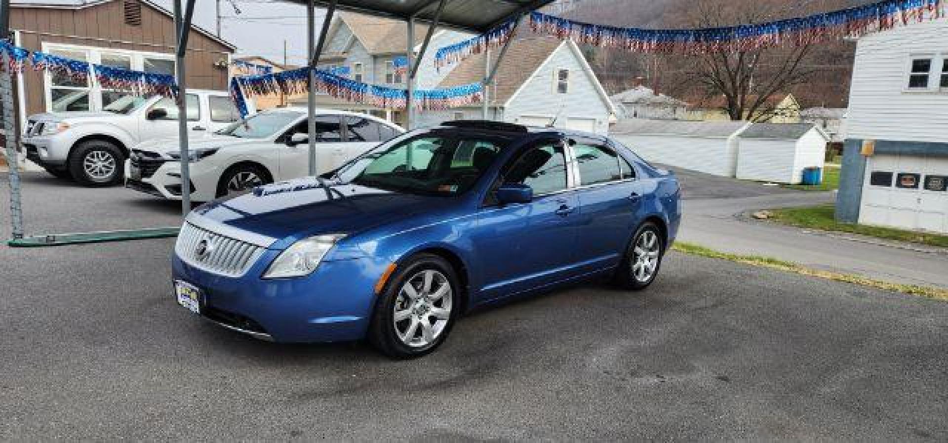 2010 BLUE /Dark Charcoal Mercury Milan Premier (3MEHM0JA9AR) with an 2.5 L4 engine, AT transmission, located at 353 S. Mineral St., Keyser, WV, 26726, (304) 788-7887, 39.436451, -78.981674 - Photo#2