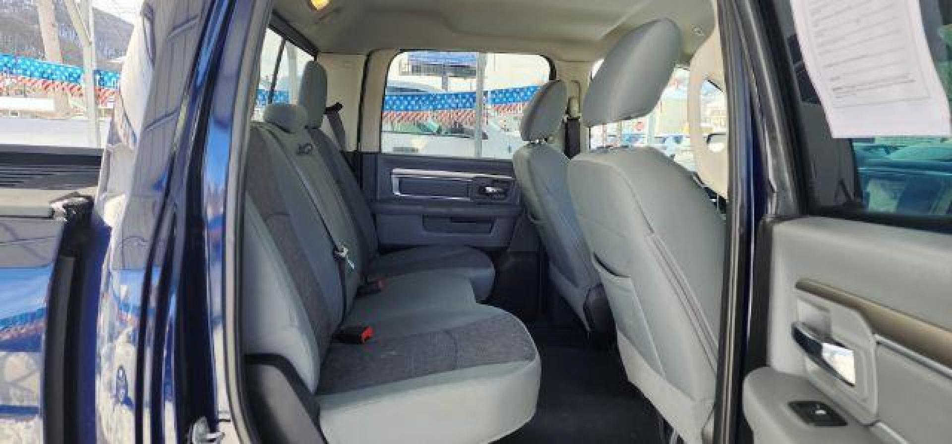 2018 BLUE /Diesel Gray/Black Ram 1500 Big Horn Crew Cab 4x4 5'7 Box (1C6RR7LT5JS) with an HEMI 5.7L V-8 variable valve control engine, AT transmission, located at 353 S. Mineral St., Keyser, WV, 26726, (304) 788-7887, 39.436451, -78.981674 - Photo#13