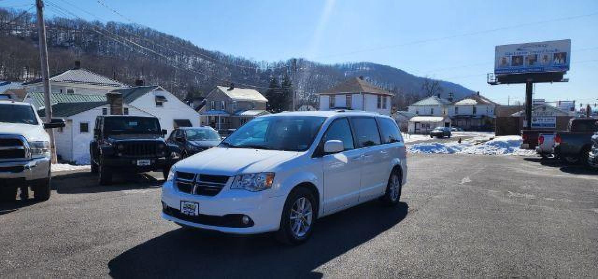 2020 WHITE /Black Dodge Grand Caravan SXT (2C4RDGCG8LR) with an 3.6L V6 engine, AT transmission, located at 353 S. Mineral St., Keyser, WV, 26726, (304) 788-7887, 39.436451, -78.981674 - Photo#0