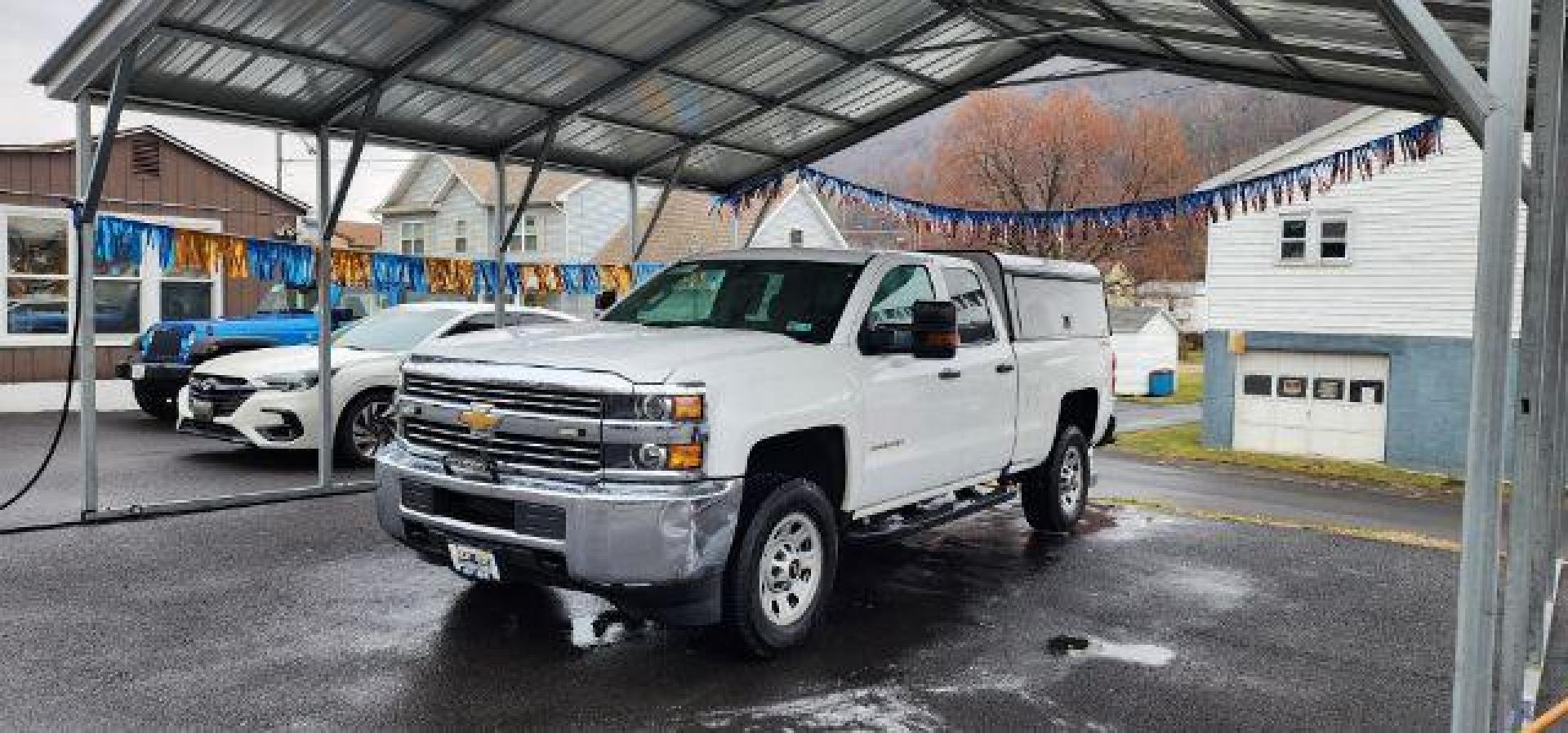 2017 WHITE /Dark Ash/Jet Black Chevrolet Silverado 2500HD WT (1GC2KUEG6HZ) with an 6.0L V8 engine, AT transmission, located at 353 S. Mineral St., Keyser, WV, 26726, (304) 788-7887, 39.436451, -78.981674 - Photo#2