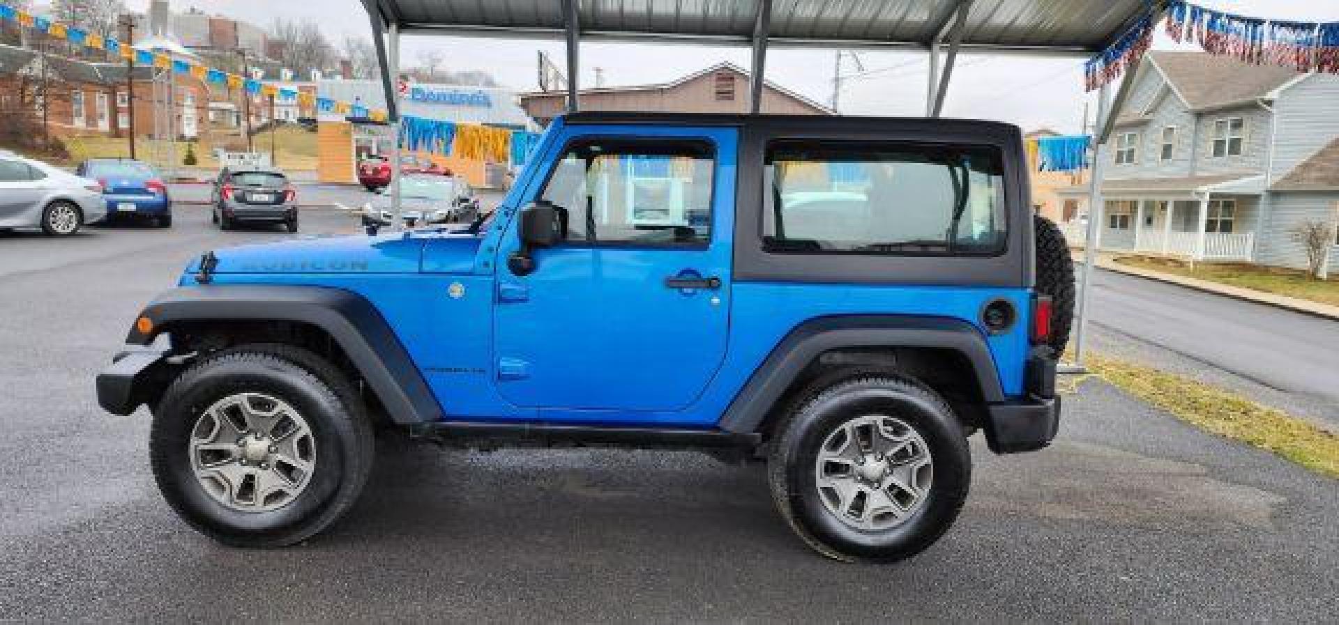 2015 BLUE /Black Jeep Wrangler Rubicon (1C4BJWCGXFL) with an 3.6L V6 engine, AT transmission, located at 353 S. Mineral St., Keyser, WV, 26726, (304) 788-7887, 39.436451, -78.981674 - Photo#3