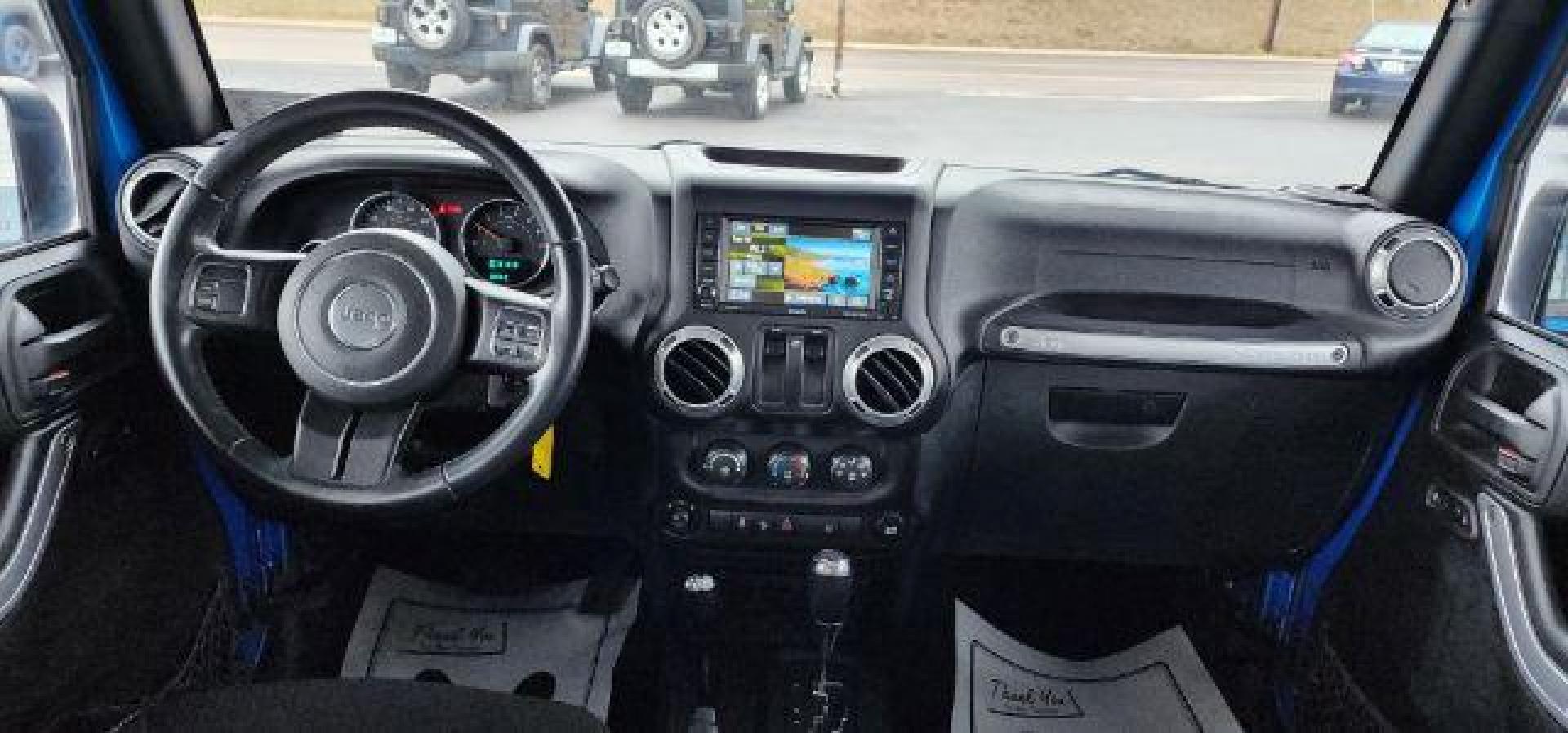 2015 BLUE /Black Jeep Wrangler Rubicon (1C4BJWCGXFL) with an 3.6L V6 engine, AT transmission, located at 353 S. Mineral St., Keyser, WV, 26726, (304) 788-7887, 39.436451, -78.981674 - Photo#6