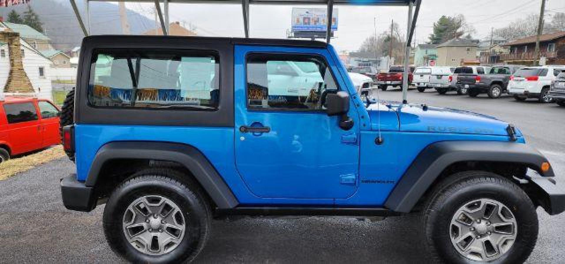 2015 BLUE /Black Jeep Wrangler Rubicon (1C4BJWCGXFL) with an 3.6L V6 engine, AT transmission, located at 353 S. Mineral St., Keyser, WV, 26726, (304) 788-7887, 39.436451, -78.981674 - Photo#12