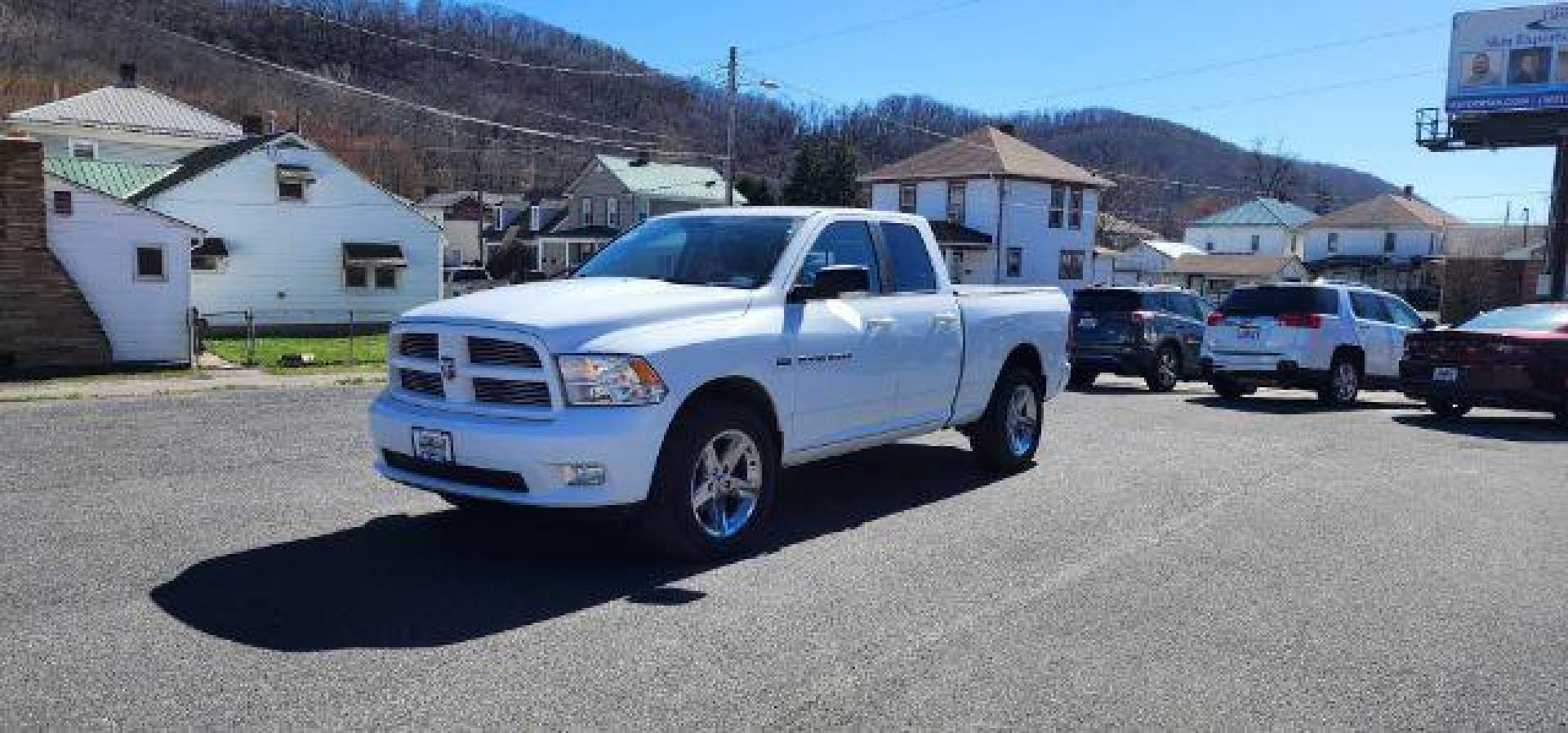 2012 WHITE /Black Leather Ram 1500 Sport (1C6RD7HT5CS) with an 5.7L V8 engine, AT transmission, located at 353 S. Mineral St., Keyser, WV, 26726, (304) 788-7887, 39.436451, -78.981674 - Photo#2