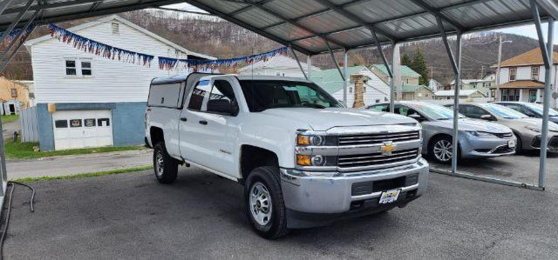 2018 WHITE /Dark Ash/Jet Black Chevrolet Silverado 2500HD WT (1GC2KUEG8JZ) with an 6.0 V8 engine, AT transmission, located at 353 S. Mineral St., Keyser, WV, 26726, (304) 788-7887, 39.436451, -78.981674 - Photo#0