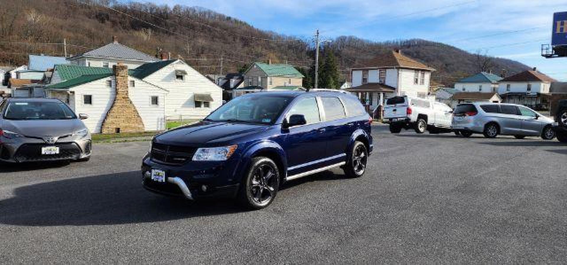 2018 BLUE /Black Dodge Journey Crossroad AWD (3C4PDDGG3JT) with an 3.6L V6 engine, AT transmission, located at 353 S. Mineral St., Keyser, WV, 26726, (304) 788-7887, 39.436451, -78.981674 - Photo#2