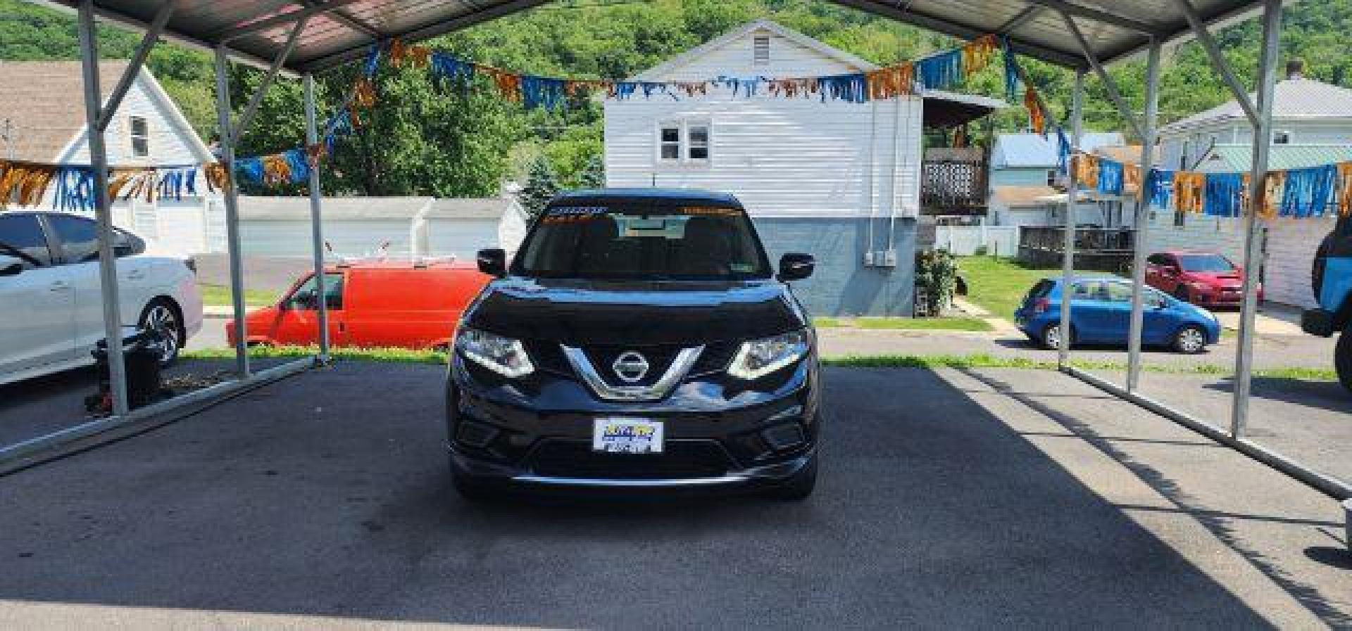 2015 BLACK /Charcoal, cloth NISSAN ROGUE S AWD (KNMAT2MV9FP) with an 2.5 L4 engine, AT transmission, located at 353 S. Mineral St., Keyser, WV, 26726, (304) 788-7887, 39.436451, -78.981674- Photo#1