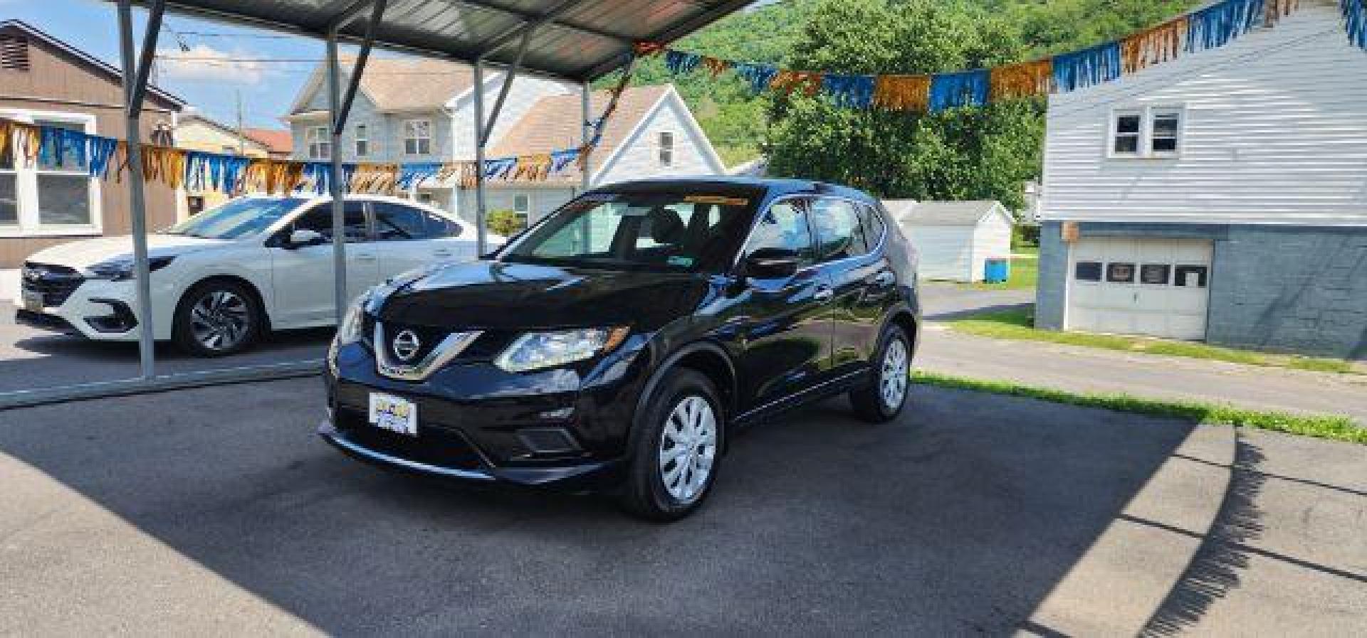 2015 BLACK /Charcoal, cloth NISSAN ROGUE S AWD (KNMAT2MV9FP) with an 2.5 L4 engine, AT transmission, located at 353 S. Mineral St., Keyser, WV, 26726, (304) 788-7887, 39.436451, -78.981674- Photo#2
