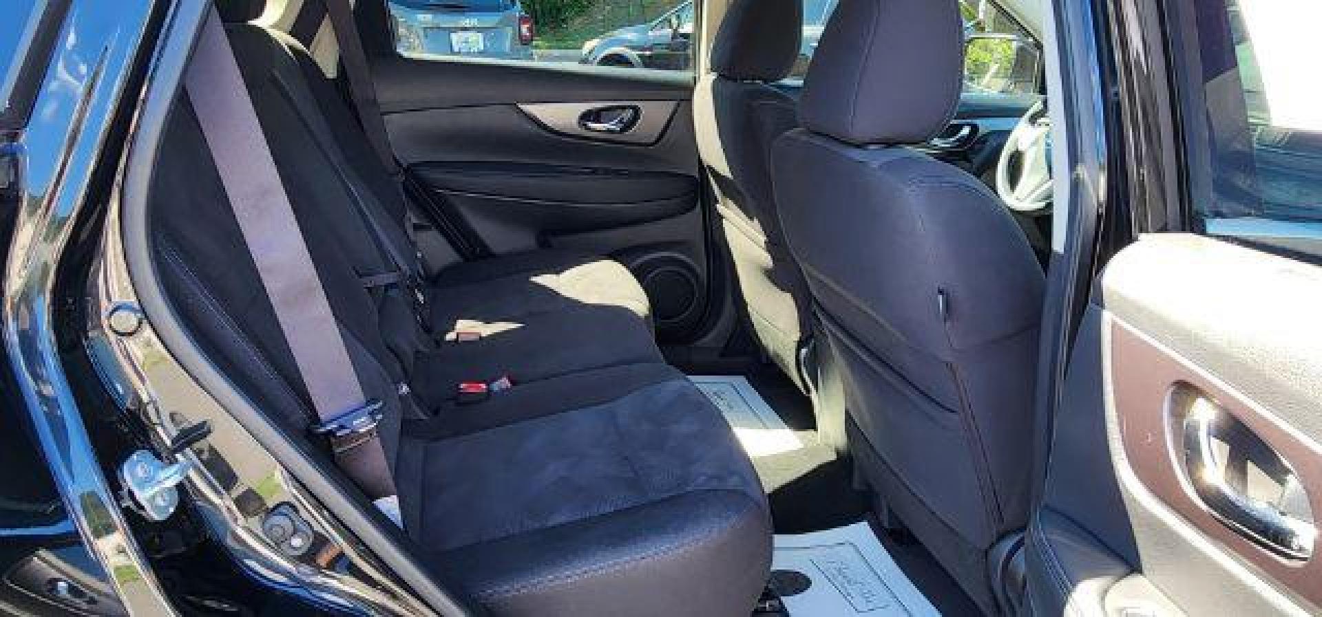 2016 BLACK /Charcoal Nissan Rogue SV (KNMAT2MV7GP) with an 2.5 L4 engine, AT transmission, located at 353 S. Mineral St., Keyser, WV, 26726, (304) 788-7887, 39.436451, -78.981674- Photo#13