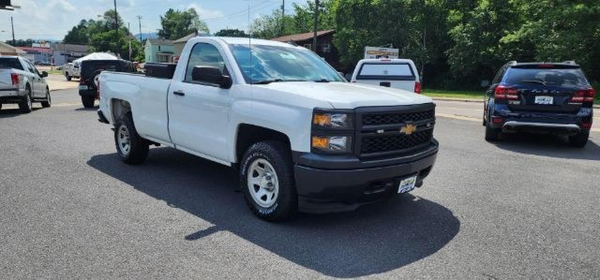 2015 WHITE /Dark Ash/Jet Black Chevrolet Silverado 1500 WT (1GCNKPEH1FZ) with an 4.3L V6 engine, AT transmission, located at 353 S. Mineral St., Keyser, WV, 26726, (304) 788-7887, 39.436451, -78.981674- Photo#0