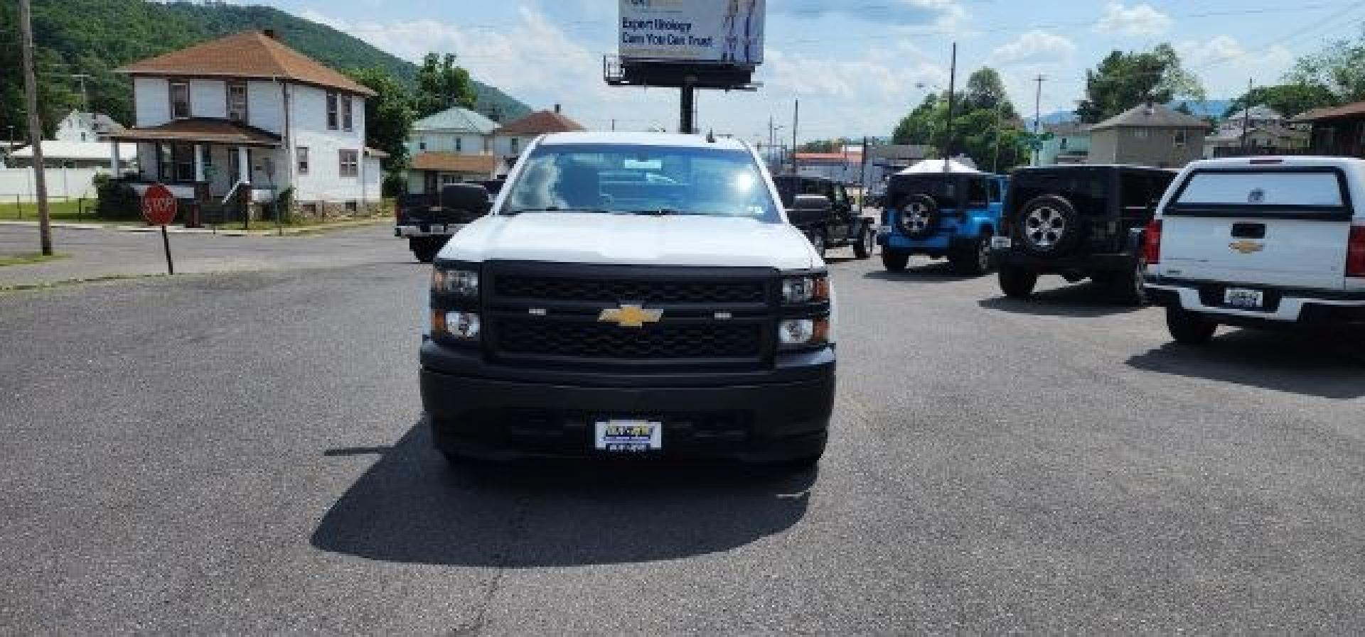 2015 WHITE /Dark Ash/Jet Black Chevrolet Silverado 1500 WT (1GCNKPEH1FZ) with an 4.3L V6 engine, AT transmission, located at 353 S. Mineral St., Keyser, WV, 26726, (304) 788-7887, 39.436451, -78.981674- Photo#1