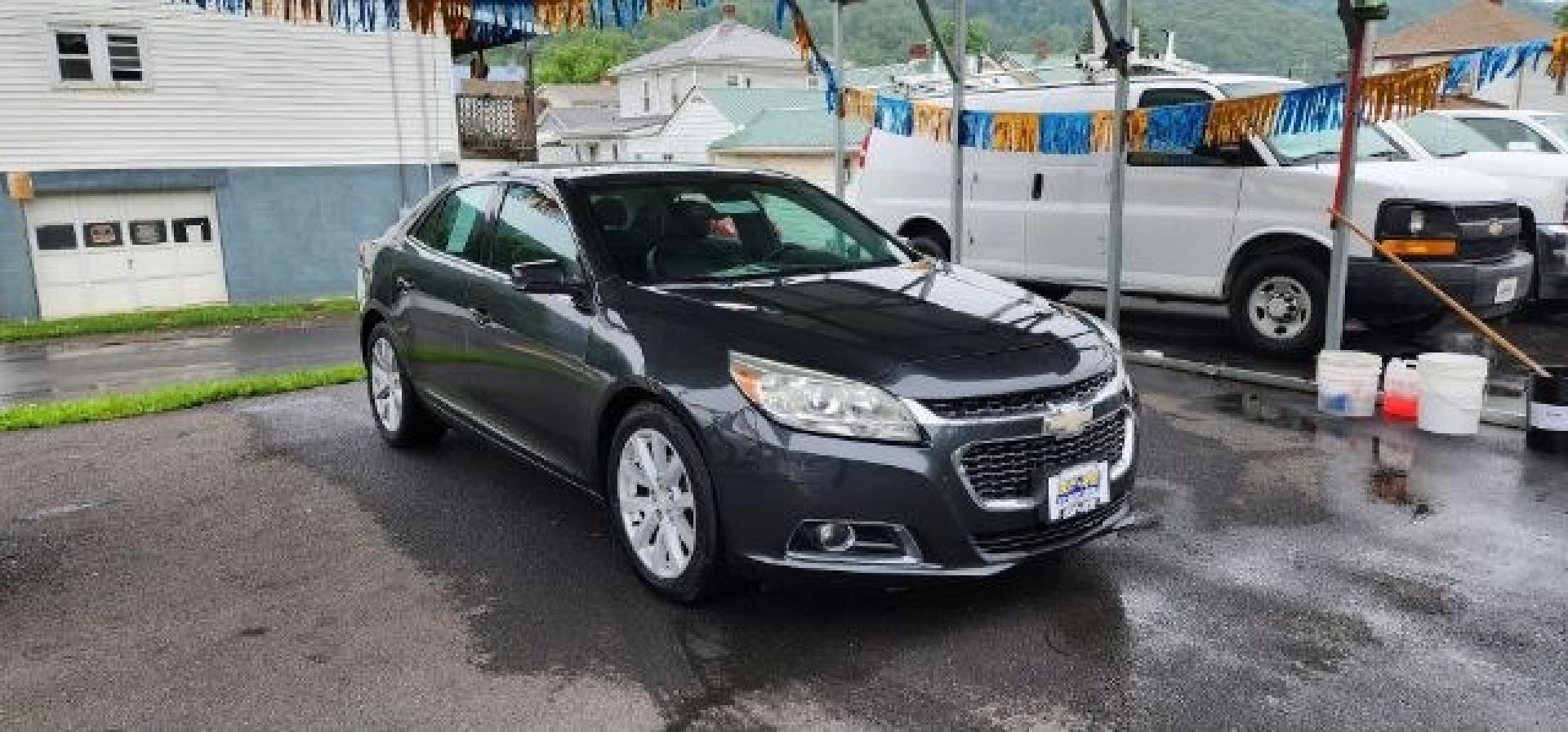2014 GRAY /Jet Black Chevrolet Malibu 2LT (1G11E5SL5EF) with an 2.5 L4 engine, AT transmission, located at 353 S. Mineral St., Keyser, WV, 26726, (304) 788-7887, 39.436451, -78.981674- Photo#0