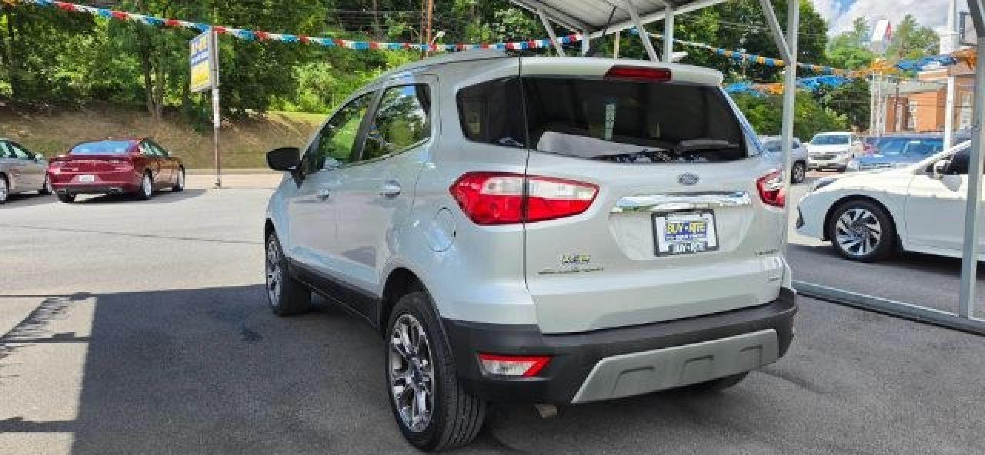 2018 SILVER /Ebony Black Ford EcoSport Titanium (MAJ6P1WL1JC) with an 2.0L engine, CVT transmission, located at 353 S. Mineral St., Keyser, WV, 26726, (304) 788-7887, 39.436451, -78.981674- Photo#7