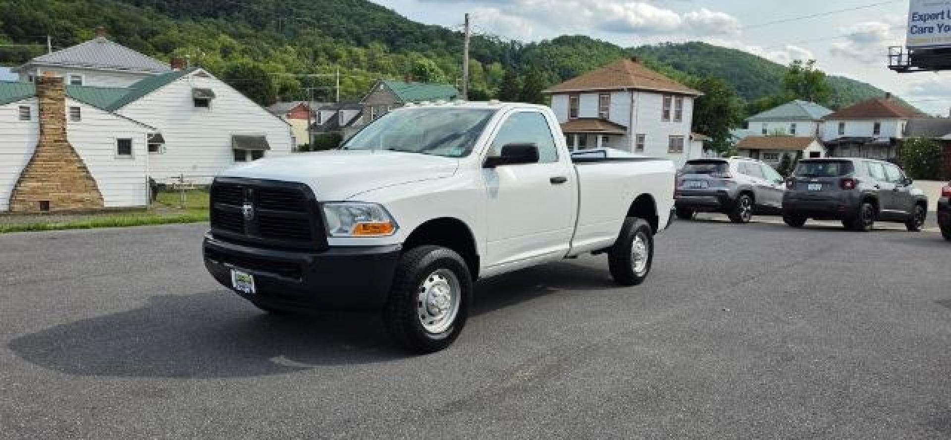 2012 WHITE /Medium Greystone/Dark Slate Ram 2500 ST (3C6LD5AT6CG) with an 5.7L V8 engine, AT transmission, located at 353 S. Mineral St., Keyser, WV, 26726, (304) 788-7887, 39.436451, -78.981674- Photo#2