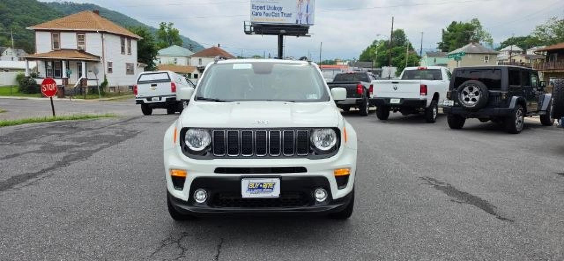 2020 WHITE /Sandstorm/Black Jeep Renegade Latitude 4x4 (ZACNJBBB4LP) with an 2.4L L4 engine, AT transmission, located at 353 S. Mineral St., Keyser, WV, 26726, (304) 788-7887, 39.436451, -78.981674- Photo#1