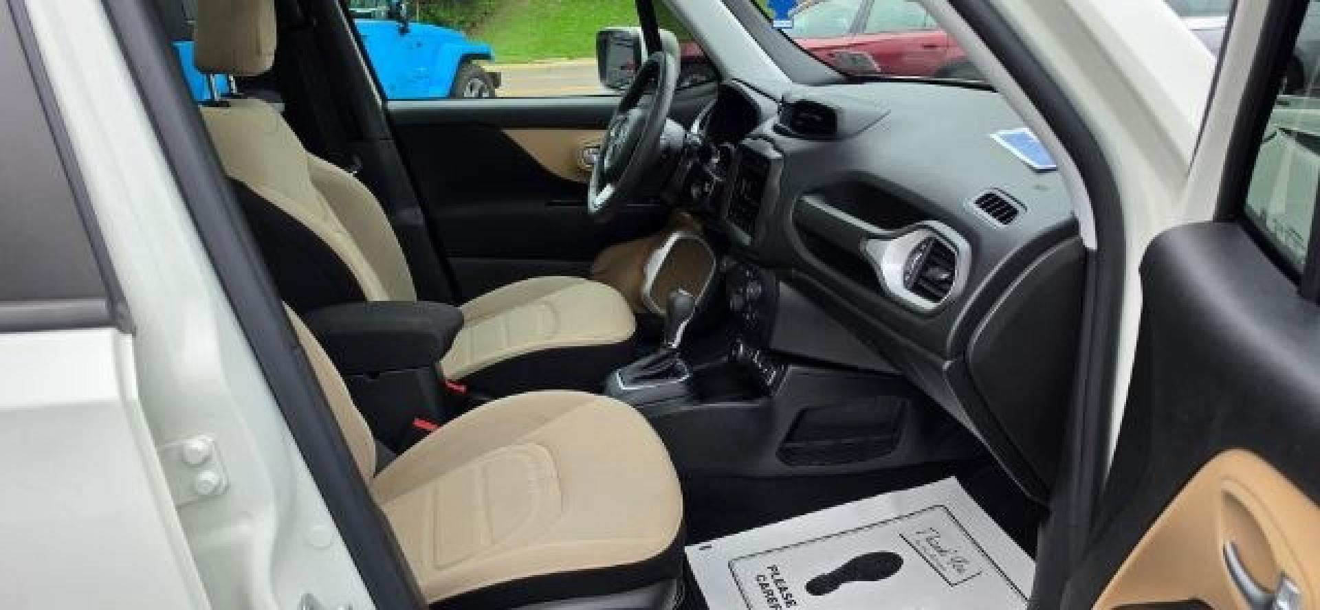 2020 WHITE /Sandstorm/Black Jeep Renegade Latitude 4x4 (ZACNJBBB4LP) with an 2.4L L4 engine, AT transmission, located at 353 S. Mineral St., Keyser, WV, 26726, (304) 788-7887, 39.436451, -78.981674- Photo#14