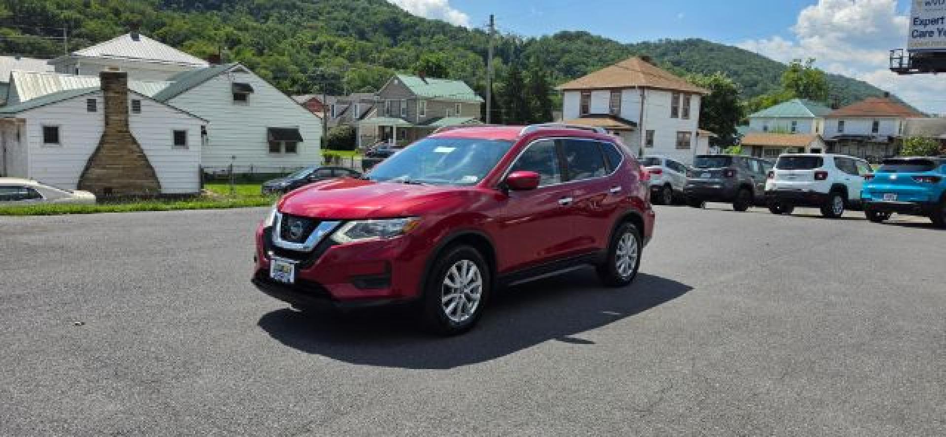 2017 Red /Charcoal, cloth Nissan Rogue SV AWD (JN8AT2MV4HW) with an 2.5L I4 engine, AT transmission, located at 353 S. Mineral St., Keyser, WV, 26726, (304) 788-7887, 39.436451, -78.981674- Photo#2