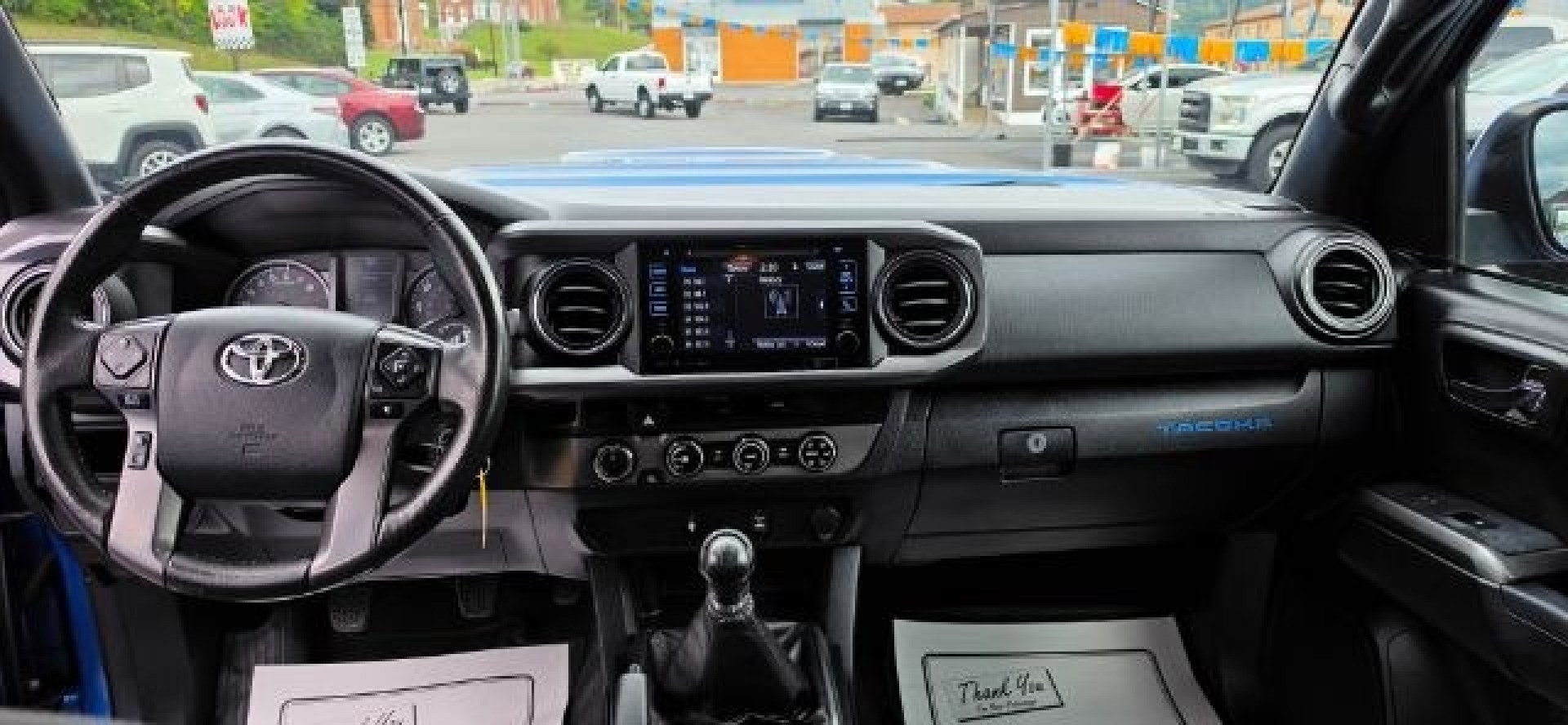 2017 BLUE /Cement Gray Toyota Tacoma TRD Sport (5TFCZ5AN3HX) with an 3.5L V-6 port/direct injection engine, 6 Speed transmission, located at 353 S. Mineral St., Keyser, WV, 26726, (304) 788-7887, 39.436451, -78.981674- Photo#6