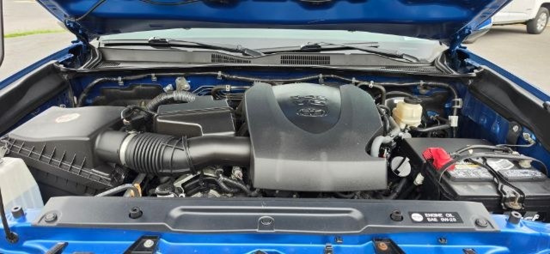 2017 BLUE /Cement Gray Toyota Tacoma TRD Sport (5TFCZ5AN3HX) with an 3.5L V-6 port/direct injection engine, 6 Speed transmission, located at 353 S. Mineral St., Keyser, WV, 26726, (304) 788-7887, 39.436451, -78.981674- Photo#15