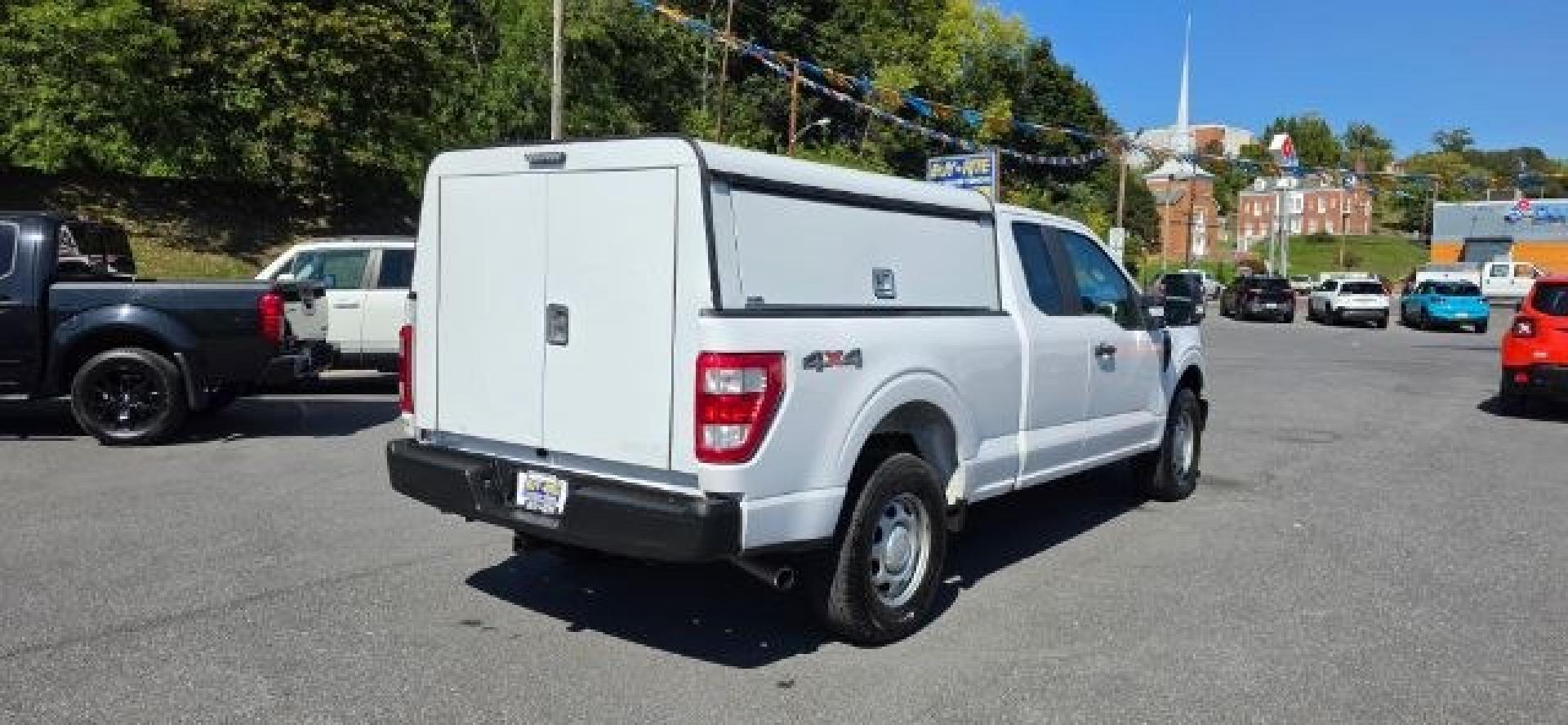 2021 WHITE /Black/Medium Dark Slate Ford F-150 XL (1FTFX1E57MK) with an 5.0L V8 engine, AT transmission, located at 353 S. Mineral St., Keyser, WV, 26726, (304) 788-7887, 39.436451, -78.981674- Photo#12