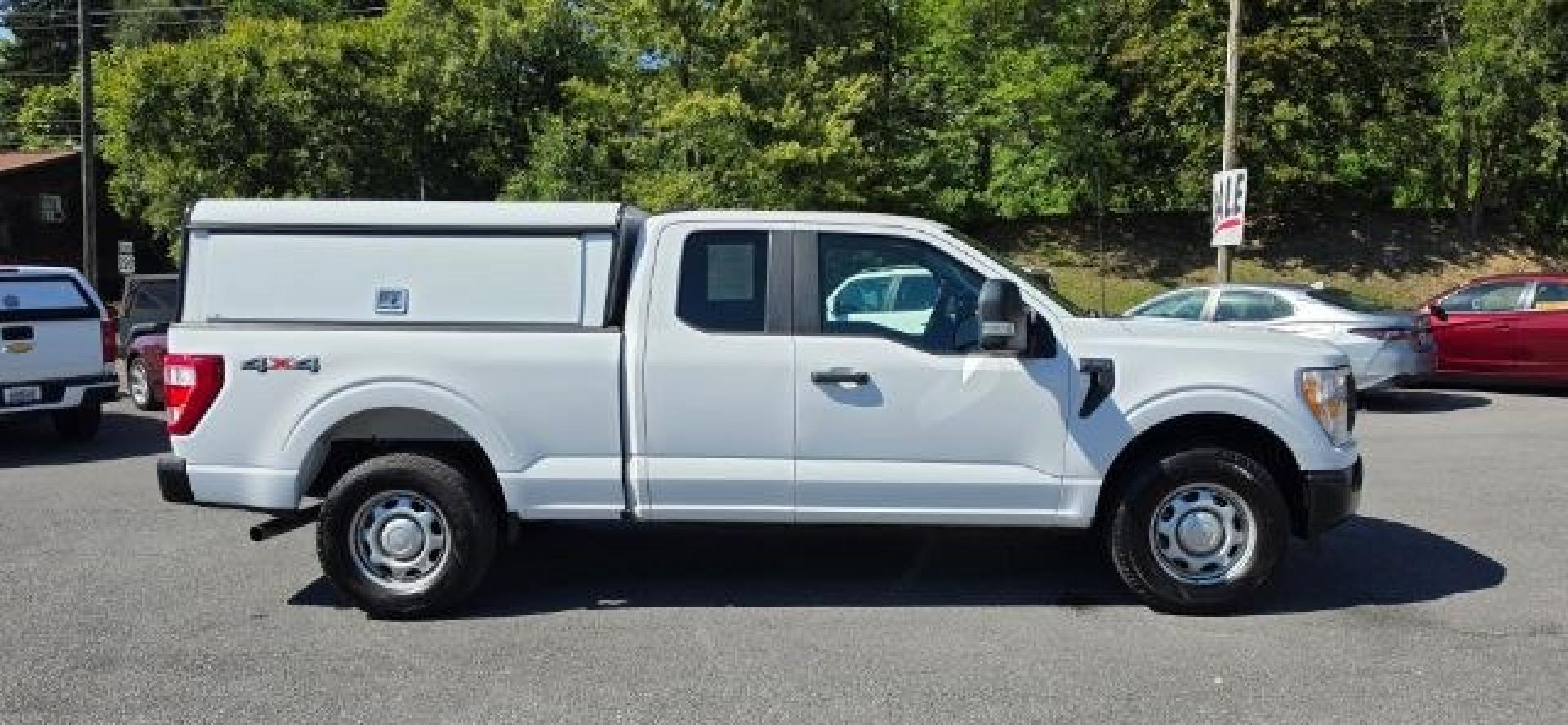 2021 WHITE /Black/Medium Dark Slate Ford F-150 XL (1FTFX1E57MK) with an 5.0L V8 engine, AT transmission, located at 353 S. Mineral St., Keyser, WV, 26726, (304) 788-7887, 39.436451, -78.981674- Photo#13