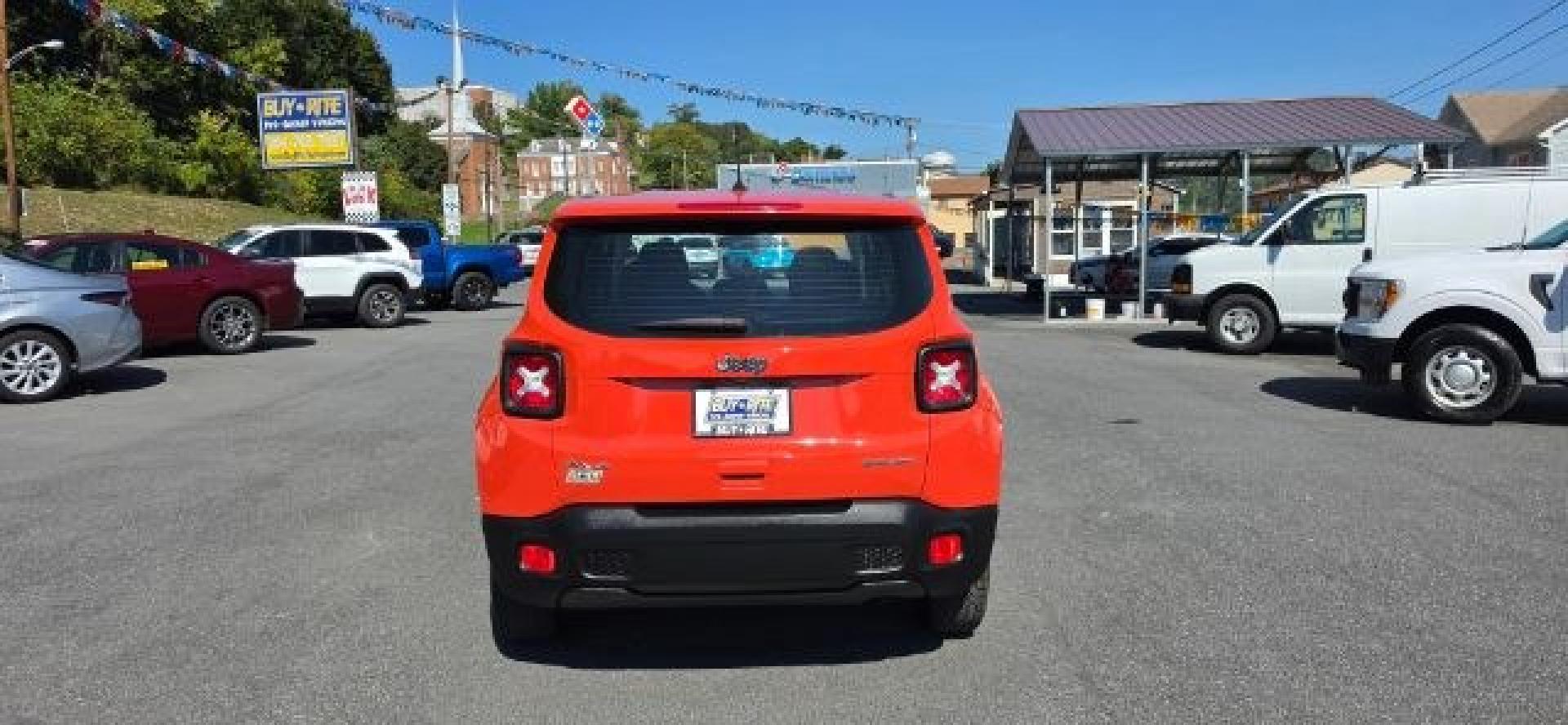 2018 ORANGE /Black Jeep Renegade Sport 4x4 (ZACCJBAB0JP) with an 2.4L L4 engine, AT transmission, located at 353 S. Mineral St., Keyser, WV, 26726, (304) 788-7887, 39.436451, -78.981674- Photo#9