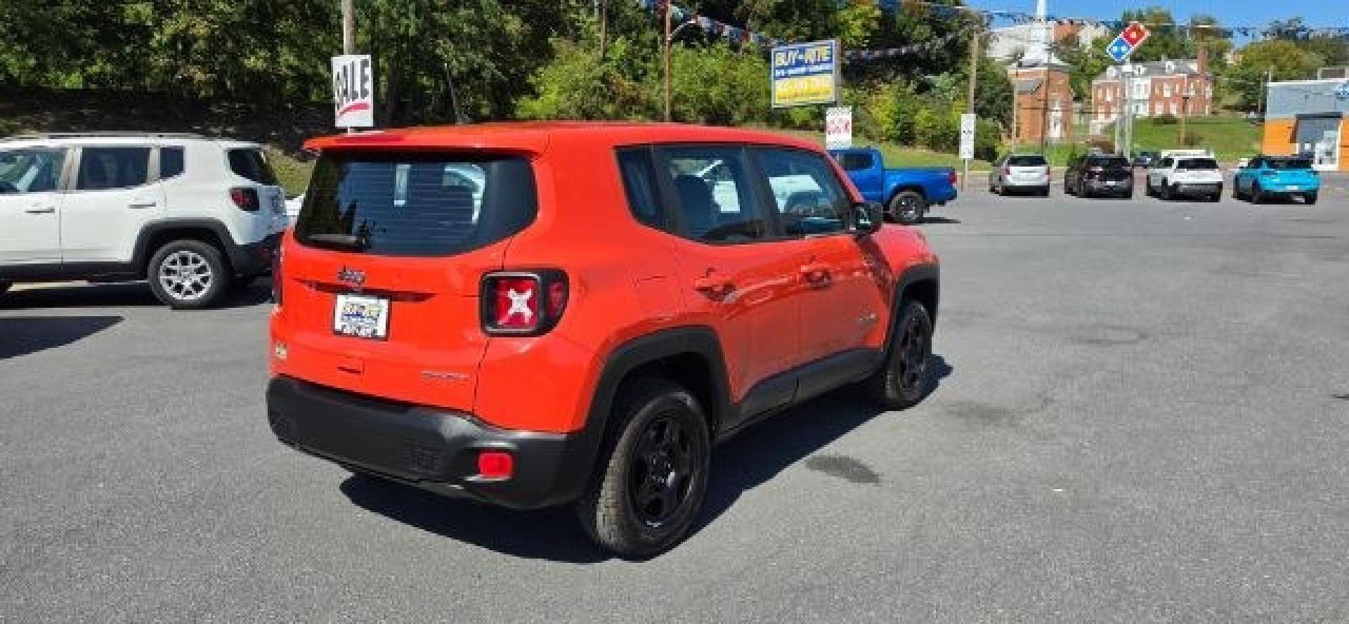 2018 ORANGE /Black Jeep Renegade Sport 4x4 (ZACCJBAB0JP) with an 2.4L L4 engine, AT transmission, located at 353 S. Mineral St., Keyser, WV, 26726, (304) 788-7887, 39.436451, -78.981674- Photo#11